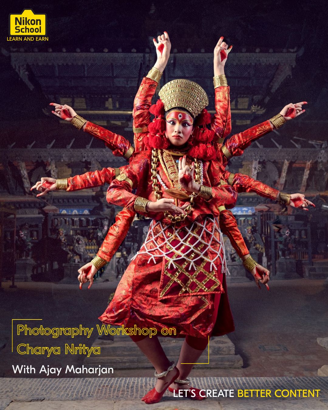 Portrait Photography Workshop on Charya Nritya with Ajay Maharjan